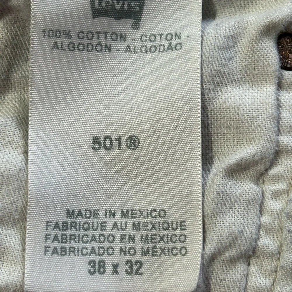 Levi 501 butterfly stone wash gray denim‎ jeans 38/32